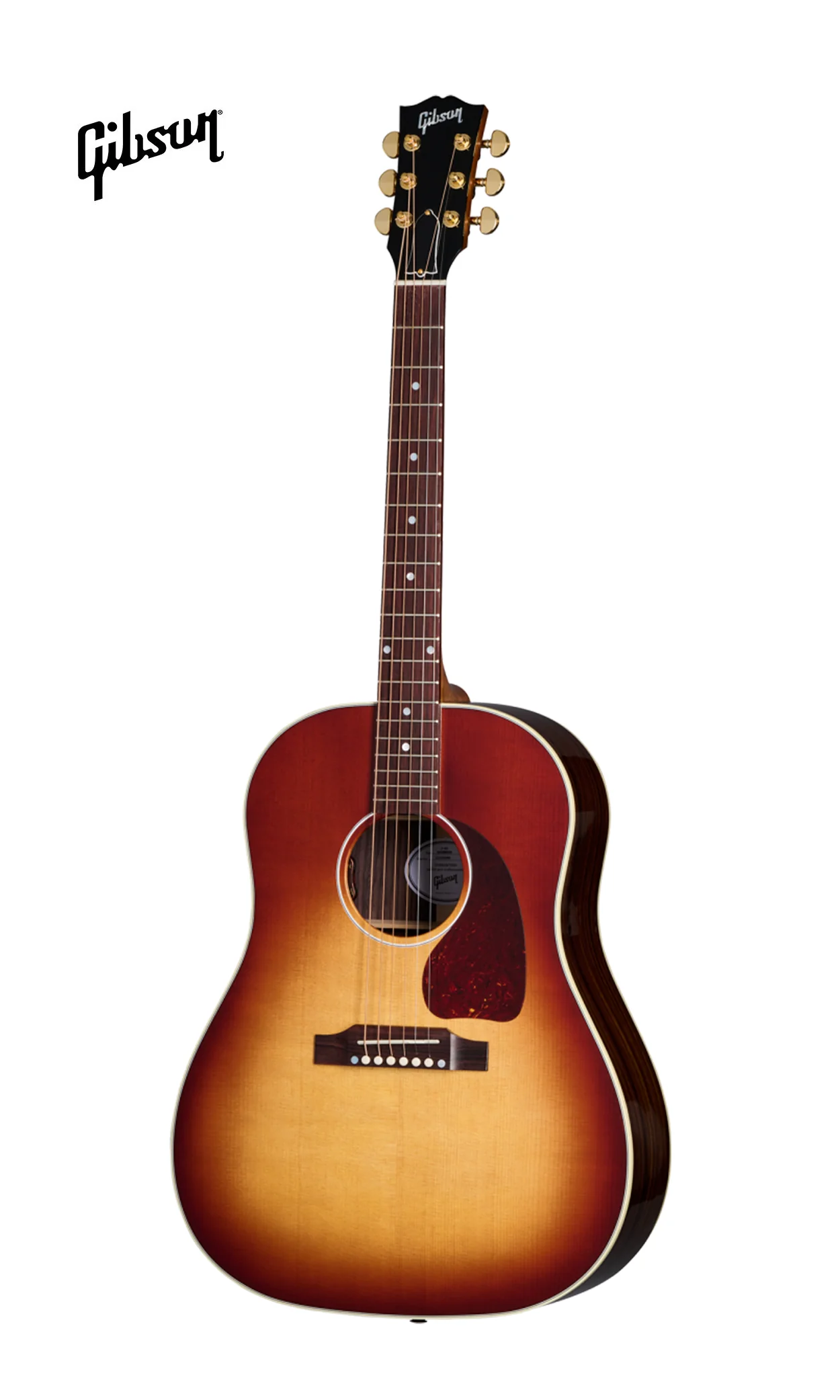 GIBSON ACOUSTIC J-45 STANDARD ROSEWOOD ACOUSTIC-ELECTRIC GUITAR - ROSEWOOD BURST - Image 2