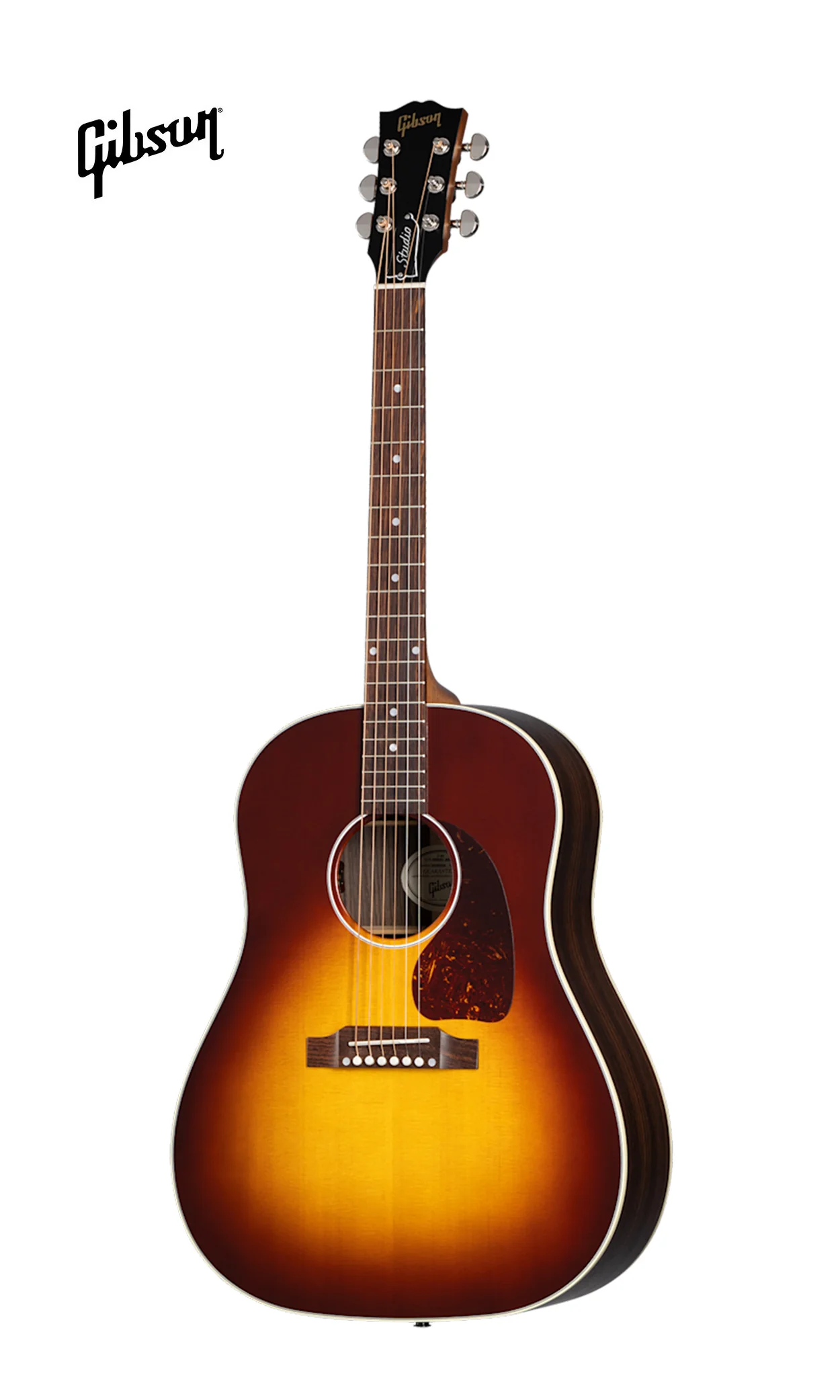 GIBSON ACOUSTIC J-45 STUDIO ROSEWOOD ACOUSTIC-ELECTRIC GUITAR - ROSEWOOD BURST - Image 2