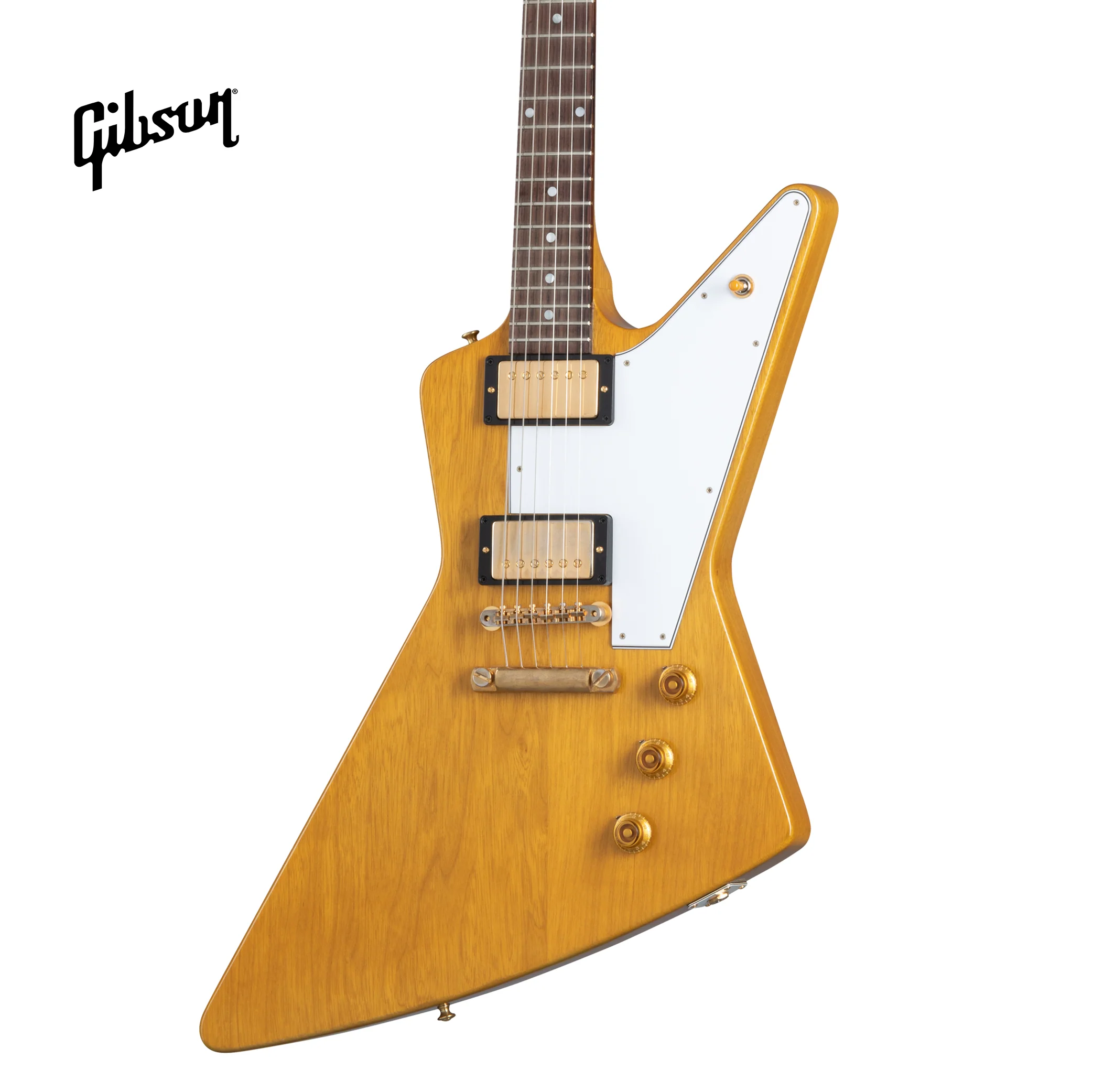 GIBSON CUSTOM 1958 KORINA EXPLORER WITH WHITE PICKGUARD - NATURAL