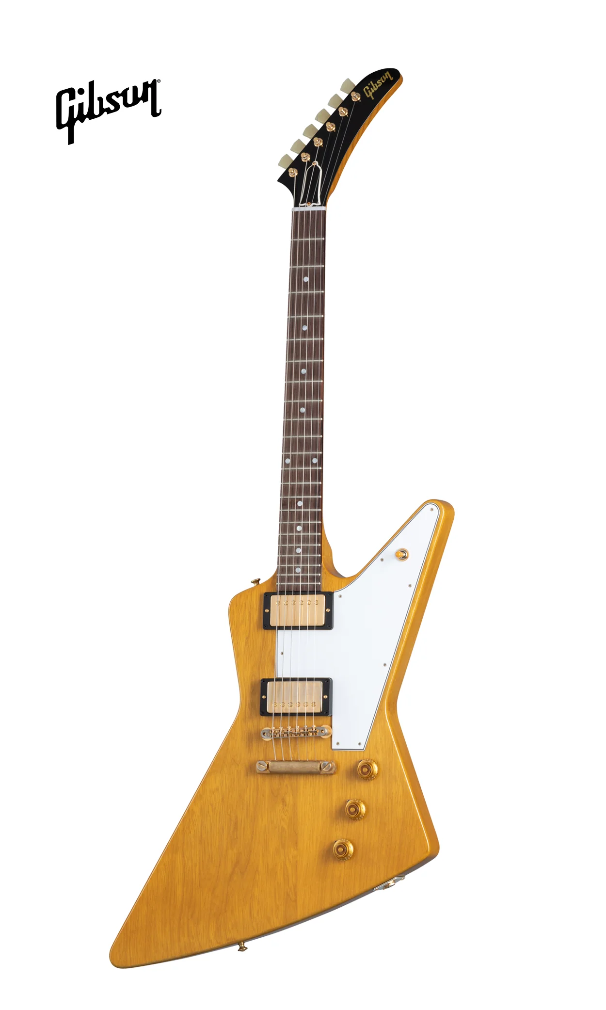 GIBSON CUSTOM 1958 KORINA EXPLORER WITH WHITE PICKGUARD - NATURAL - Image 2