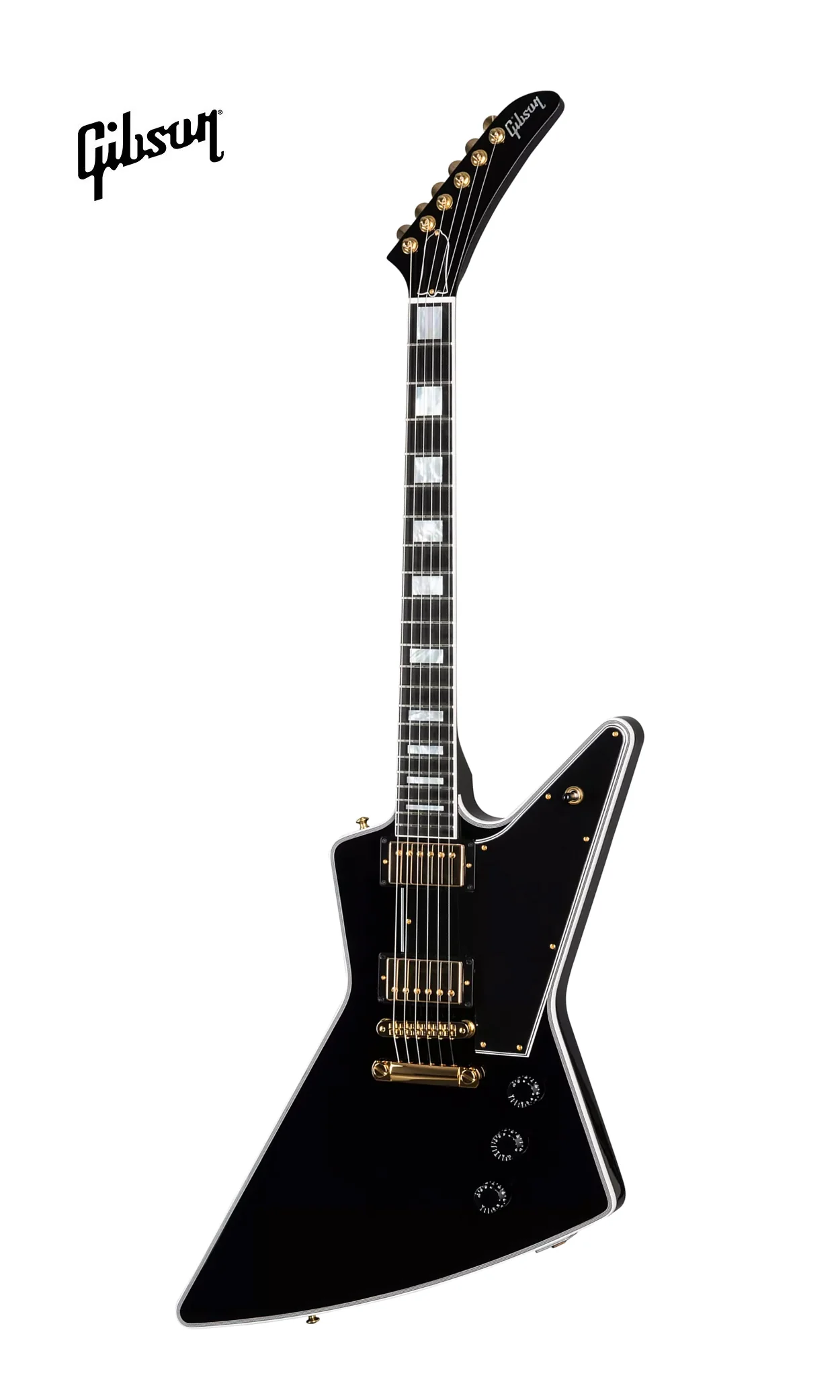 GIBSON CUSTOM EXPLORER CUSTOM ELECTRIC GUITAR - EBONY - Image 2