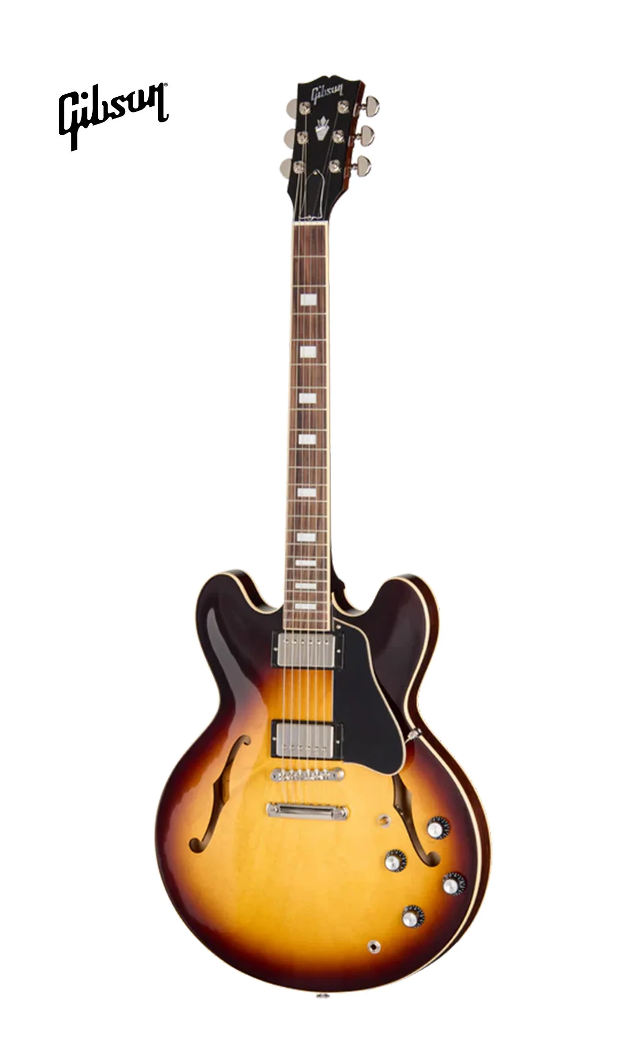 GIBSON ES-335 60S SEMI-HOLLOWBODY ELECTRIC GUITAR - VINTAGE BURST - Image 2