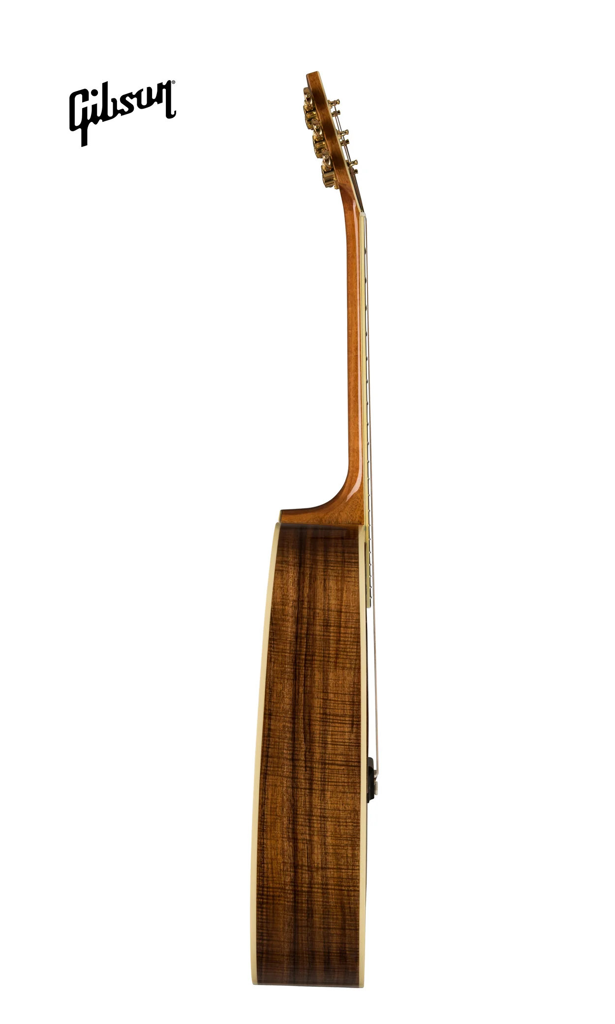 GIBSON HUMMINGBIRD CUSTOM KOA LEFT-HANDED ACOUSTIC GUITAR - ANTIQUE NATURAL - Image 3