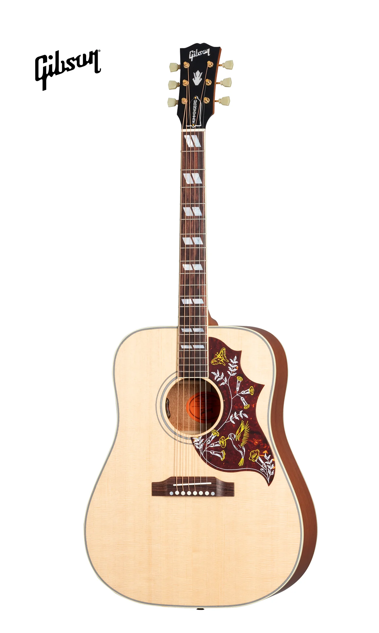 GIBSON HUMMINGBIRD FADED ACOUSTIC-ELECTRIC GUITAR - ANTIQUE NATURAL - Image 2
