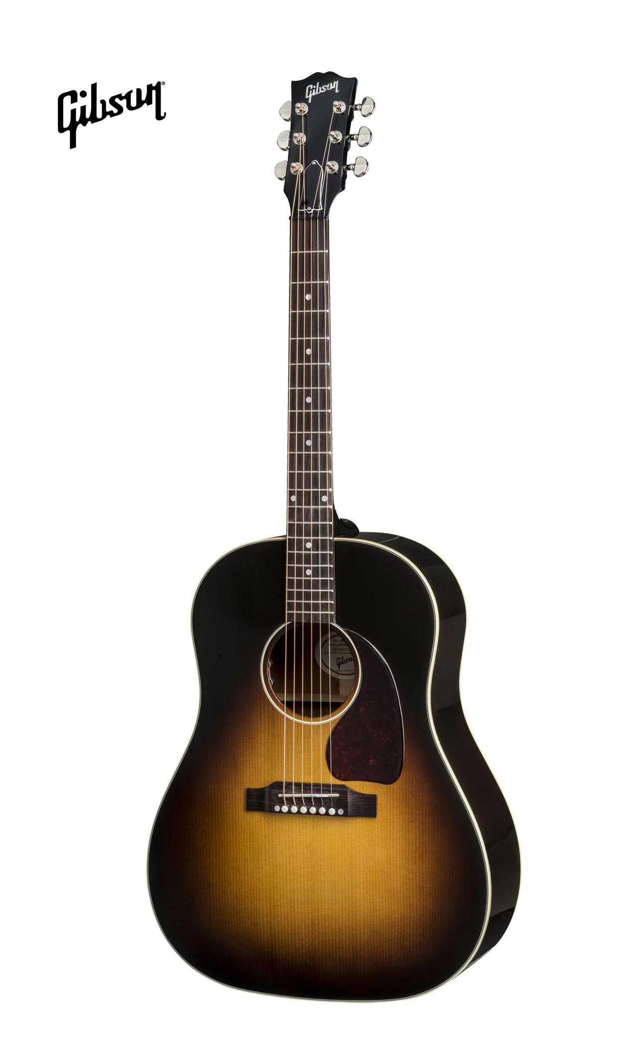 GIBSON J-45 STANDARD ACOUSTIC-ELECTRIC GUITAR - VINTAGE SUNBURST - Image 2