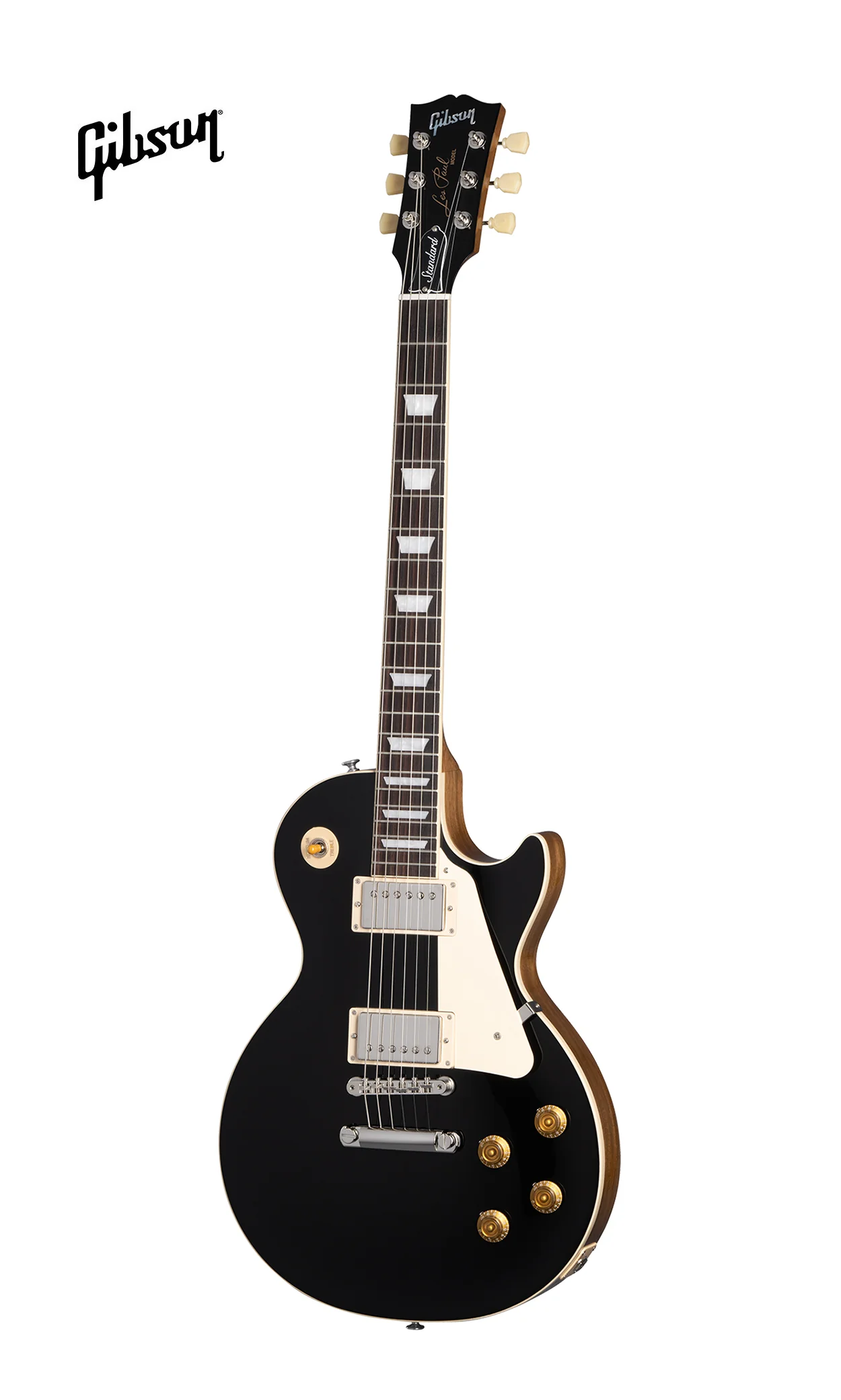 GIBSON LES PAUL STANDARD 50S PLAIN TOP ELECTRIC GUITAR - EBONY - Image 2