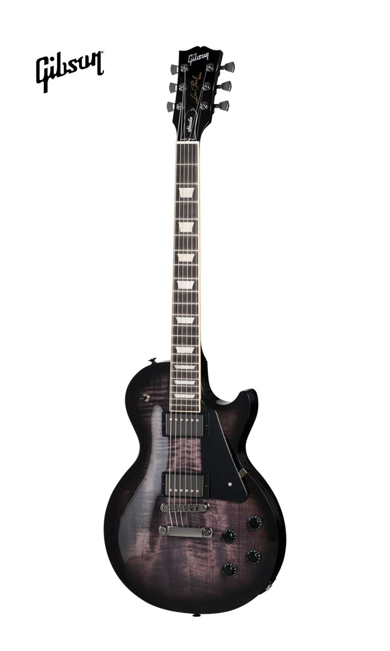 GIBSON LES PAUL STUDIO SESSION ELECTRIC GUITAR - TRANSLUCENT EBONY BURST - Image 2