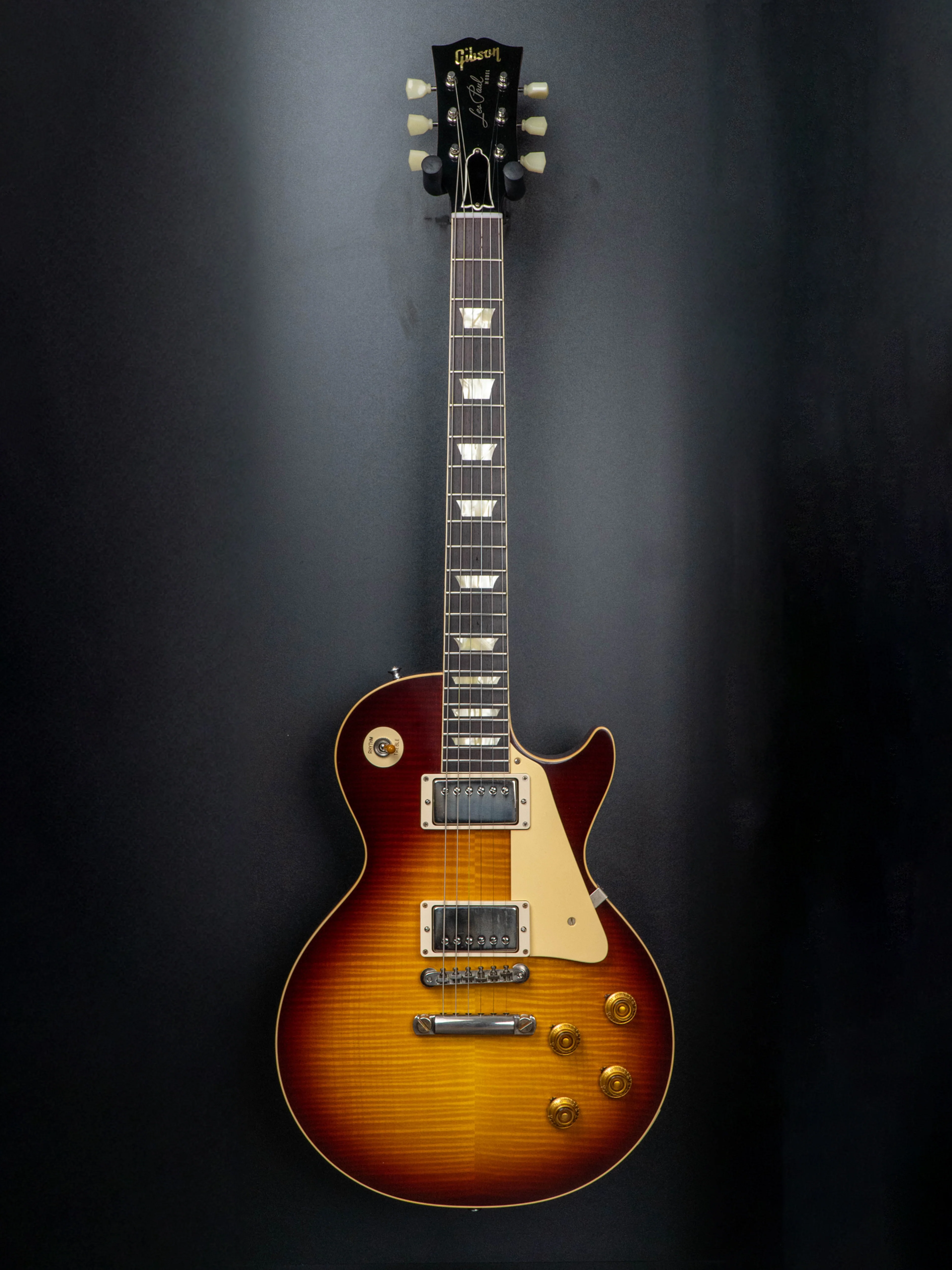GIBSON MALAYSIA EXCLUSIVE MADE TO MEASURE 1959 LES PAUL STANDARD REISSUE VOS ELECTRIC GUITAR - HERITAGE DARKBURST - NH (HANDPICKED TOP) - Image 2