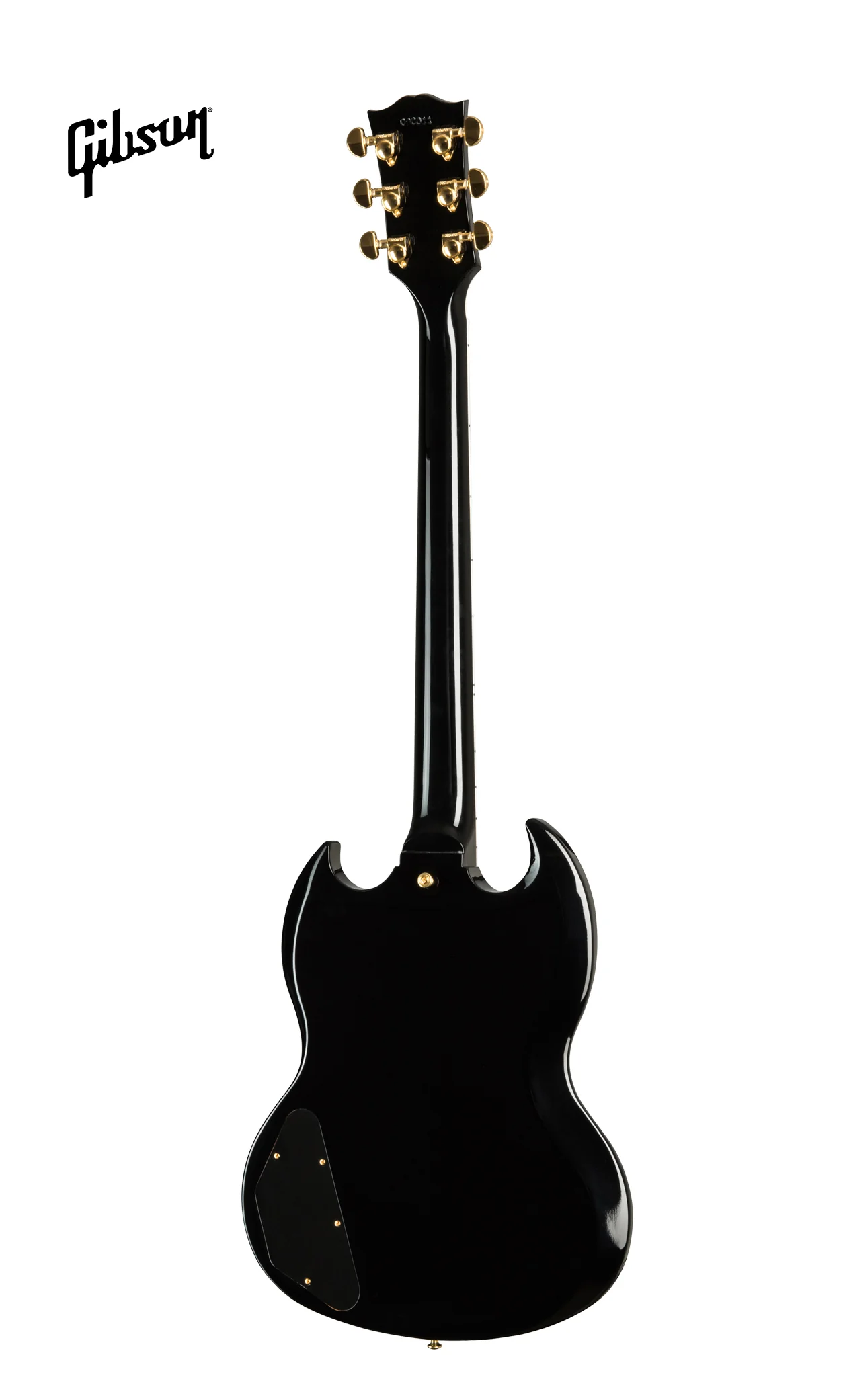 GIBSON SG CUSTOM 2-PICKUP ELECTRIC GUITAR WITH EBONY FINGERBOARD - EBONY - Image 4