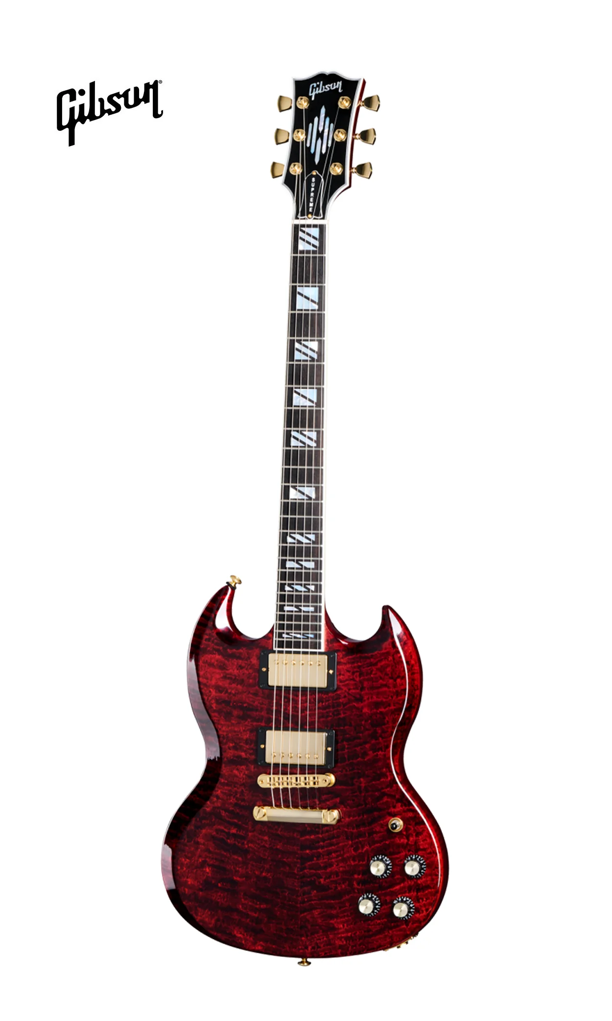 GIBSON SG SUPREME ELECTRIC GUITAR - WINE RED - Image 2