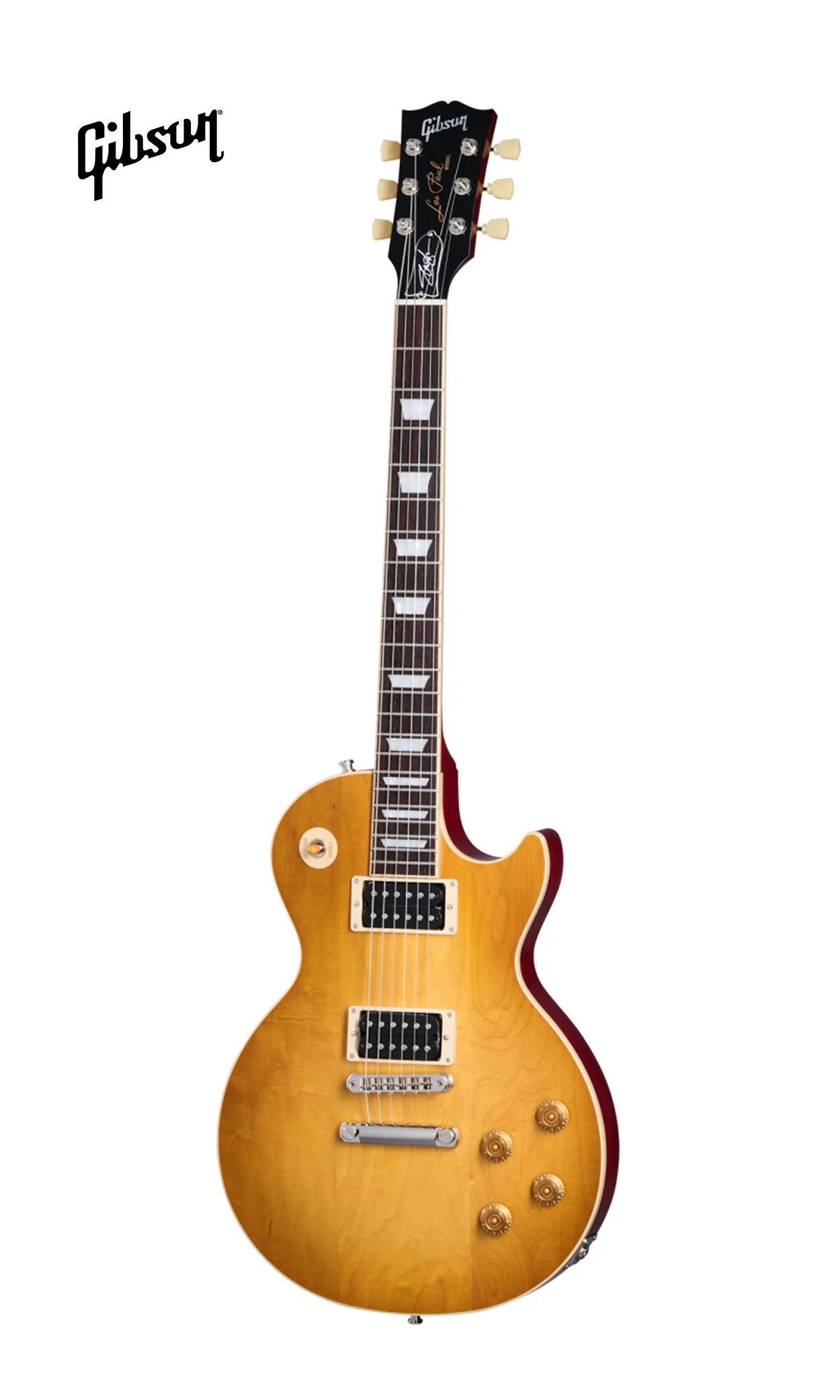 GIBSON SLASH "JESSICA LES PAUL STANDARD, HONEY BURST WITH RED BACK - Image 2