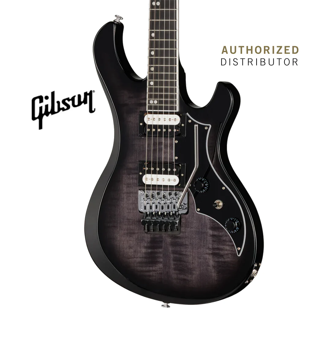 GIBSON VICTORY FLOYD ROSE ELECTRIC GUITAR - TRANSLUCENT EBONY BURST