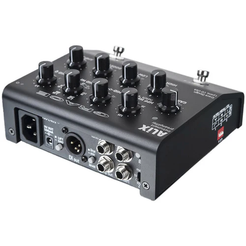 Grace Design ALiX Acoustic Instrument Preamp / EQ / DI / Boost Pedal - Black - Image 2
