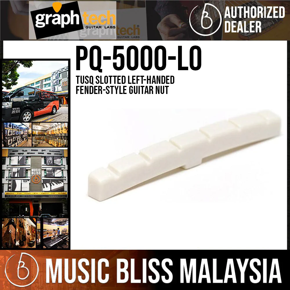 Graph Tech PQ-5000-L0 TUSQ Slotted Left-handed Fender-Style Guitar Nut
