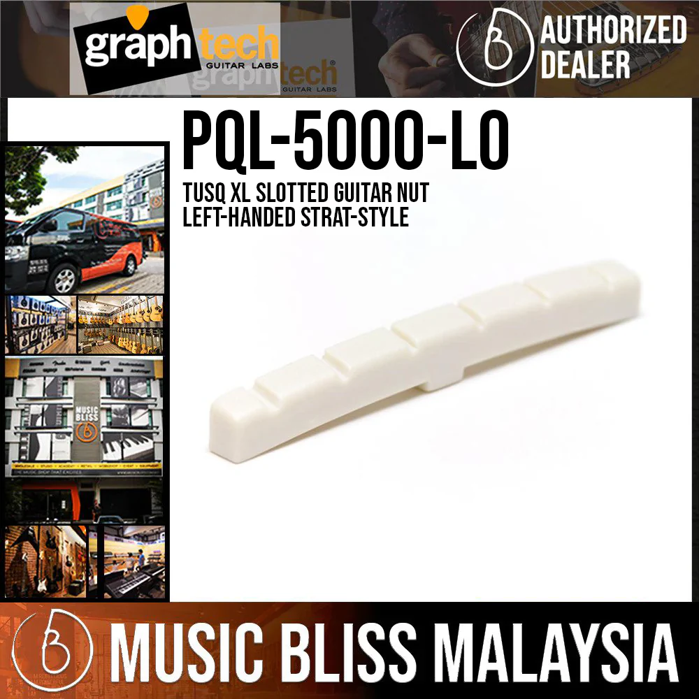 Graph Tech PQL-5000-L0 TUSQ XL Slotted Guitar Nut - Left-handed Strat-Style