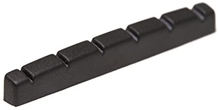 Graph Tech PT-5042-00 Black TUSQ XL Strat-style 42mm Flat Bottom Guitar Nut - Image 2