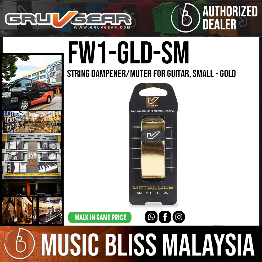 Gruv Gear FretWraps Metallics Gold Single Pack - Small