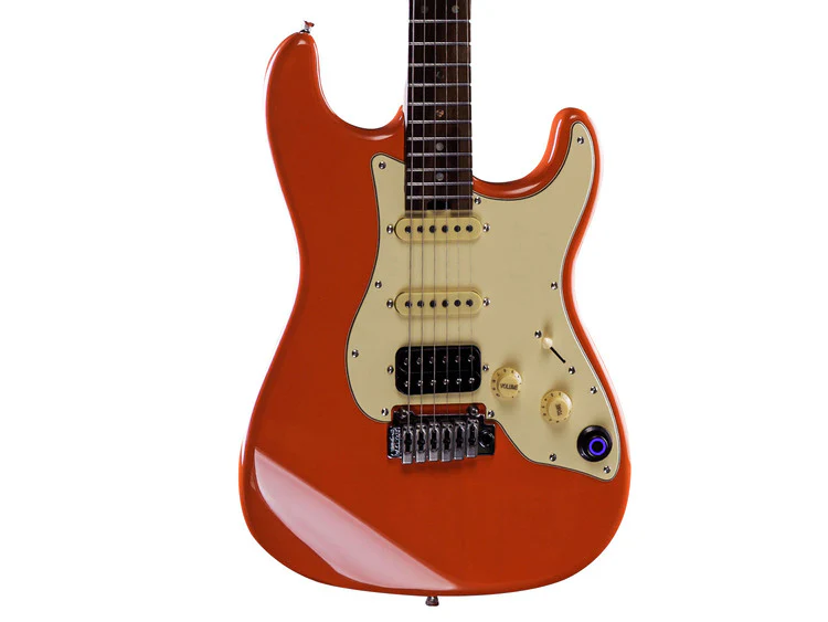 GTRS Professional P800 Intelligent Electric Guitar with Built-In Effects - Fiesta Red - Image 2