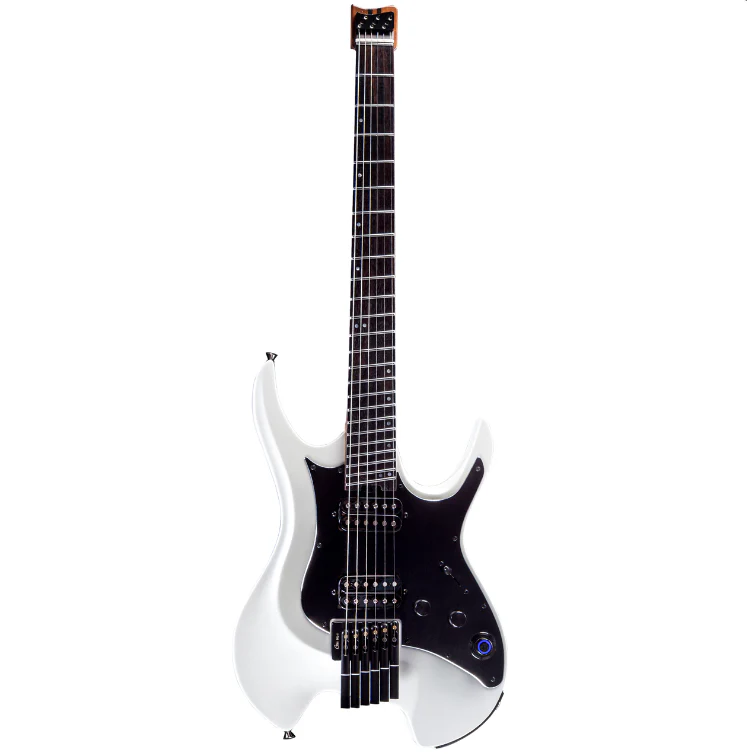 GTRS Wing W800 Intelligent Headless Electric Guitar with Built-In Effects - Pearl White