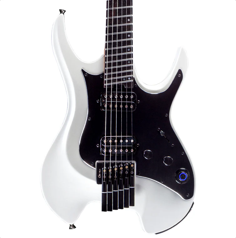 GTRS Wing W800 Intelligent Headless Electric Guitar with Built-In Effects - Pearl White - Image 2
