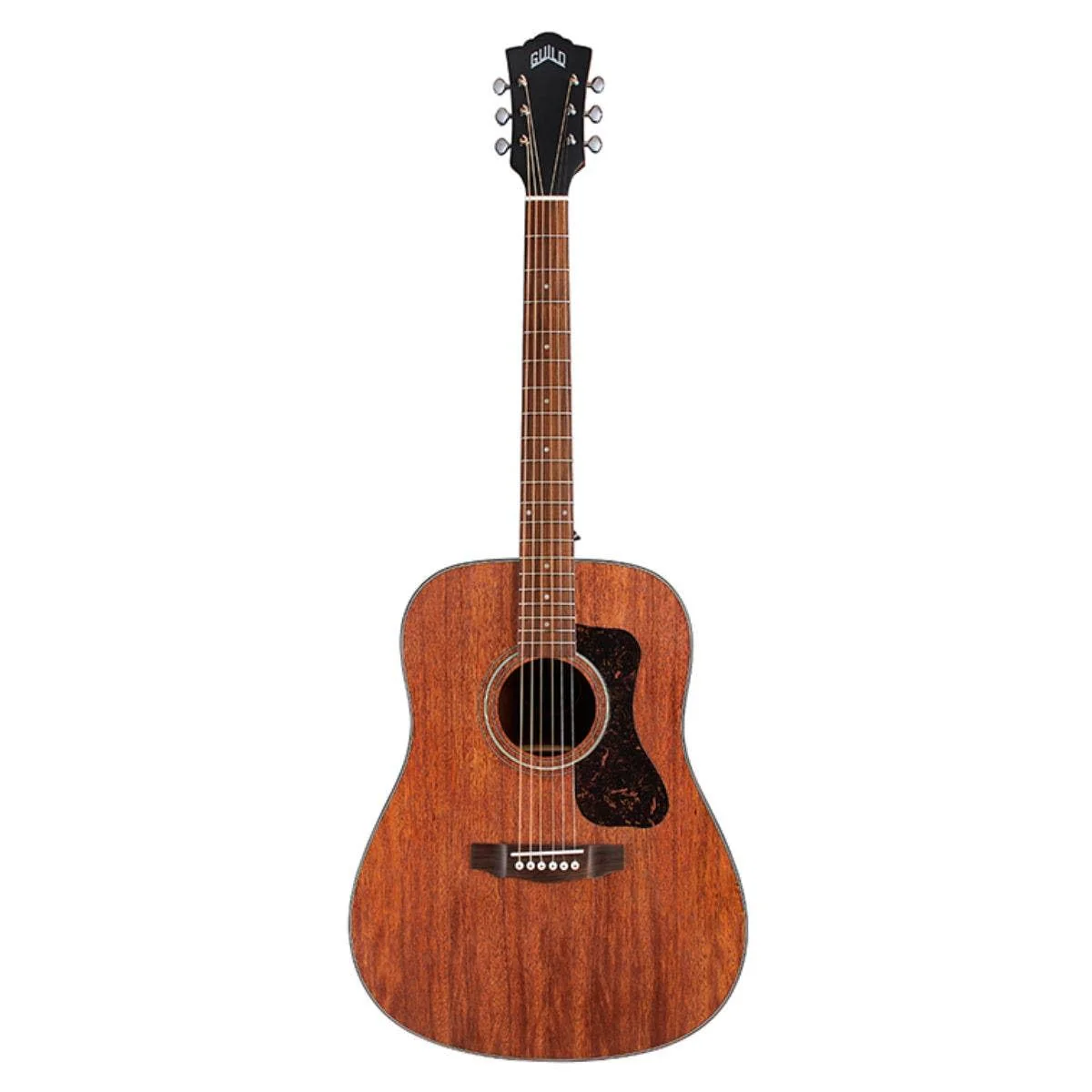 Guild D-320 Acoustic Guitar - Solid Mahogany Top, Mahogany Back & Sides - Natural - Image 3