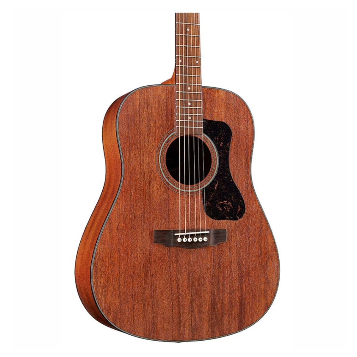 Guild D-320 Acoustic Guitar - Solid Mahogany Top, Mahogany Back & Sides - Natural - Image 4