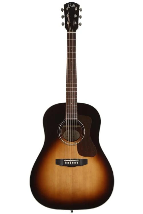 Guild DS-240 Memoir Acoustic Guitar - Vintage Sunburst, Solid Spruce Top, Mahogany Back & Sides - Image 2