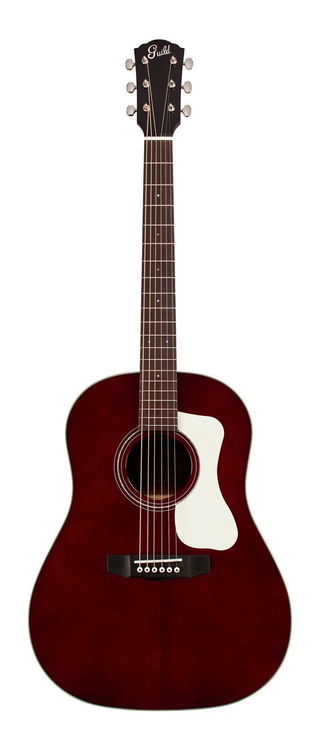 Guild DS-240 Memoir Acoustic Guitar - Wine Red, Solid Spruce Top, Solid Mahogany Back & Sides - Image 4