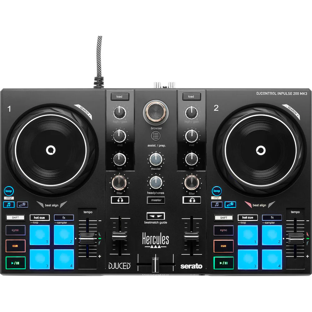 Hercules DJ DJControl Inpulse 200 mk3 2-channel DJ Controller - Image 2