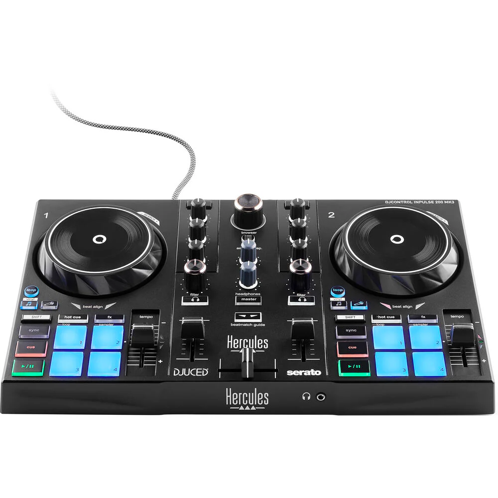 Hercules DJ DJControl Inpulse 200 mk3 2-channel DJ Controller - Image 3