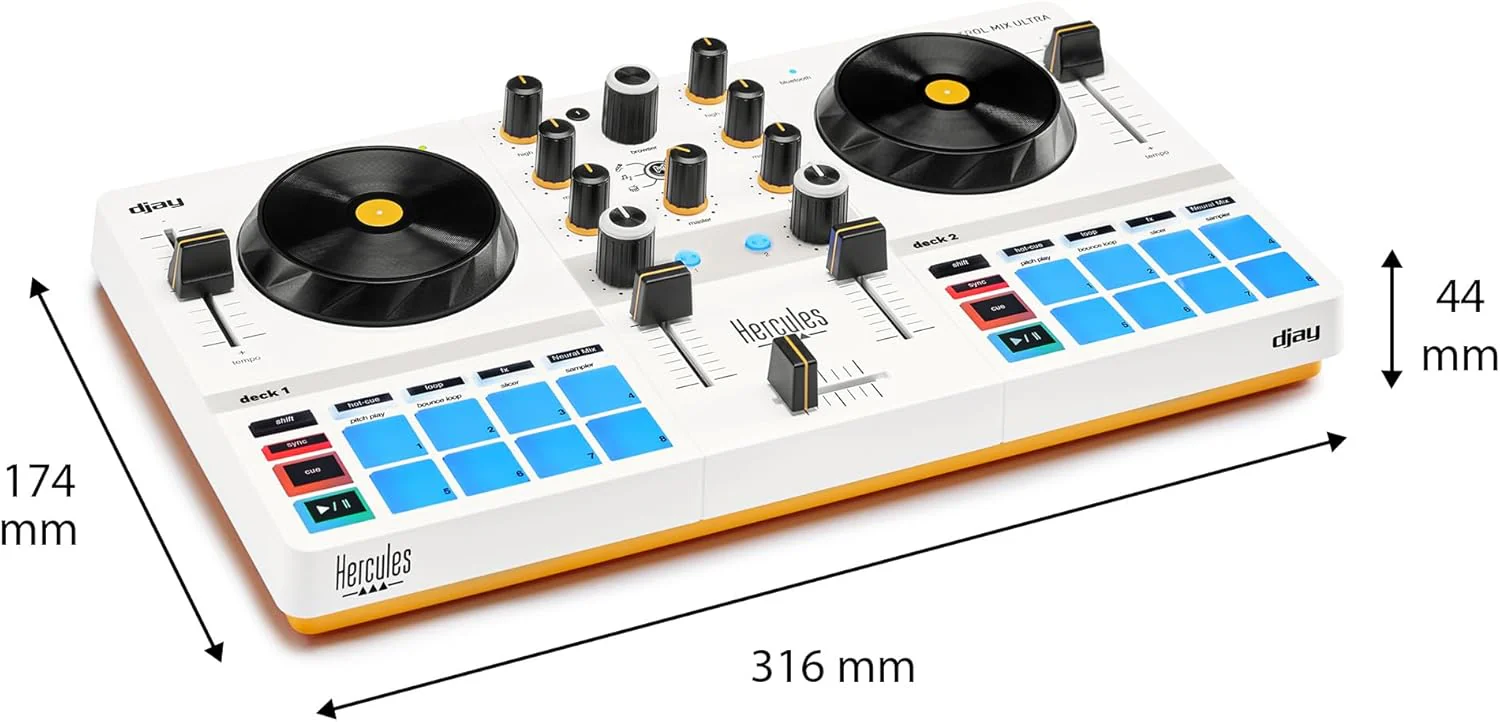 Hercules DJ DJControl Mix Ultra Mobile DJ Controller - Image 3