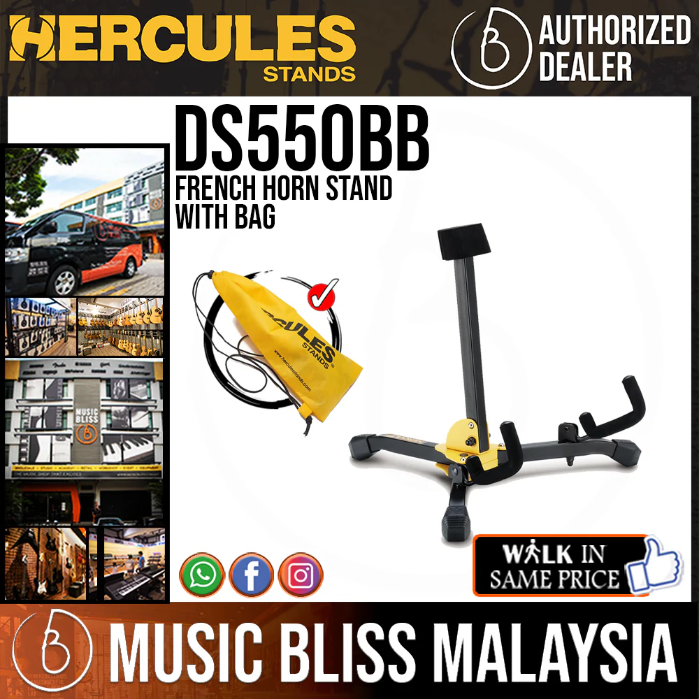 Hercules DS550BB French Horn Stand with Bag
