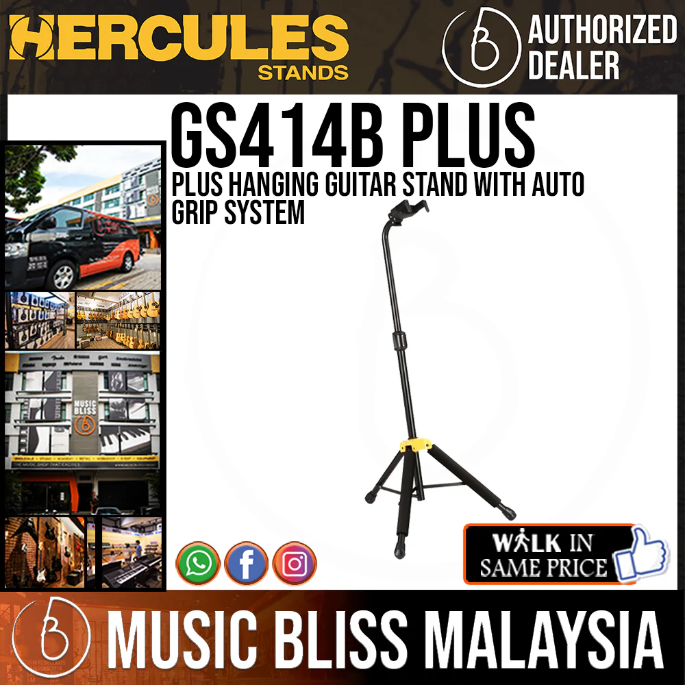Hercules GS414B Plus Hanging Guitar Stand with Auto Grip System