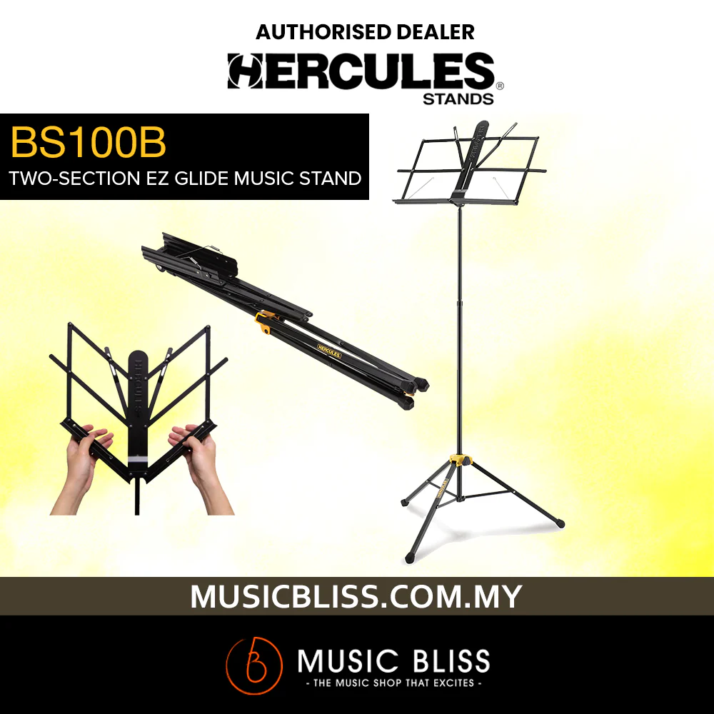 Hercules BS100B 2-Section EZ-Glide Music Stand