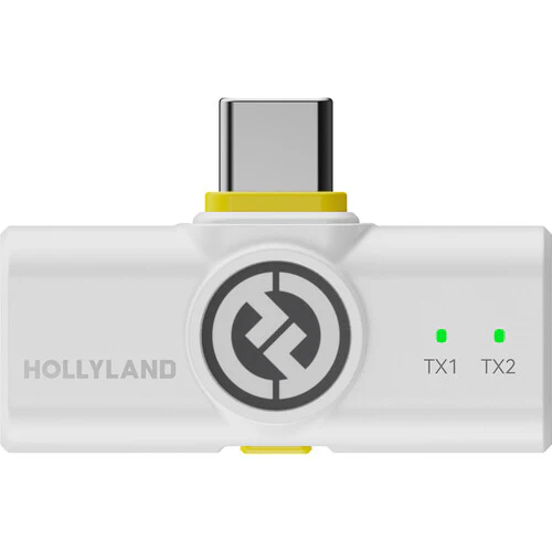 Hollyland LARK M2 Duo 2-Person Wireless Combo Microphone System - Ivory White - Image 4