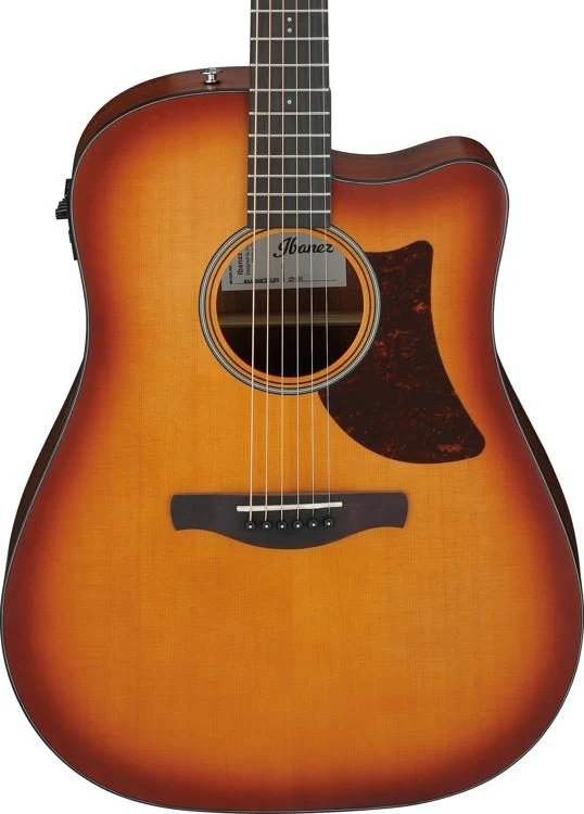 Ibanez AAD50CE Advanced Acoustic-electric Guitar - Light Brown Sunburst Open Pore - Image 4