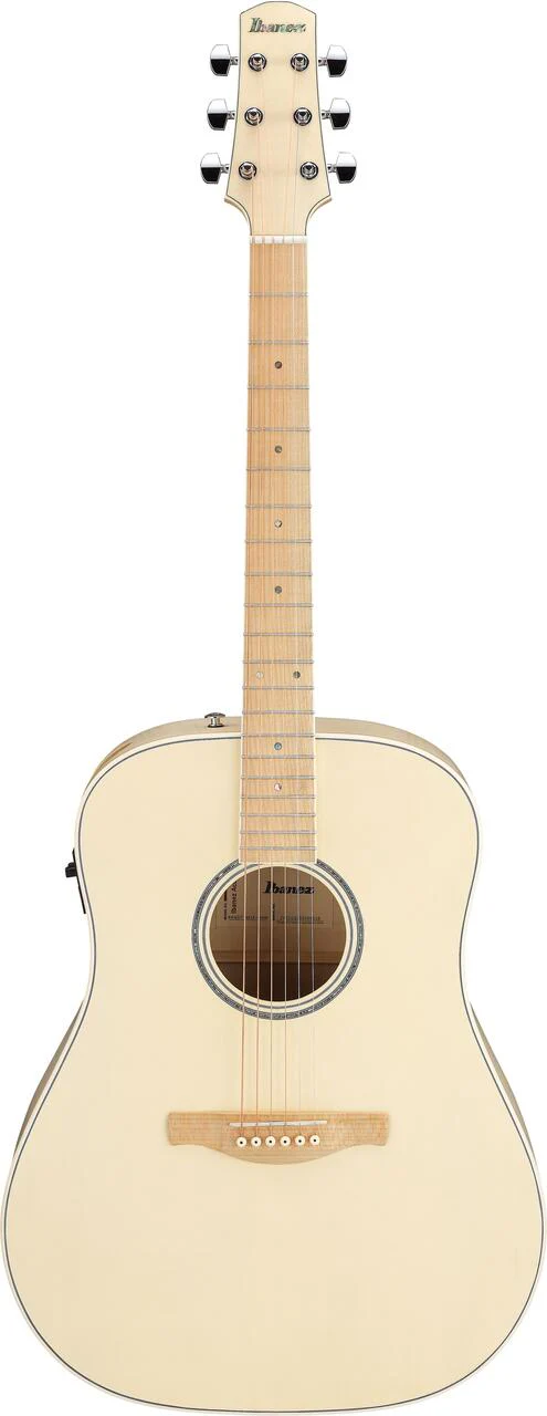 Ibanez AAD77ME Acoustic-electric Guitar - Open Pore Antique White - Image 2