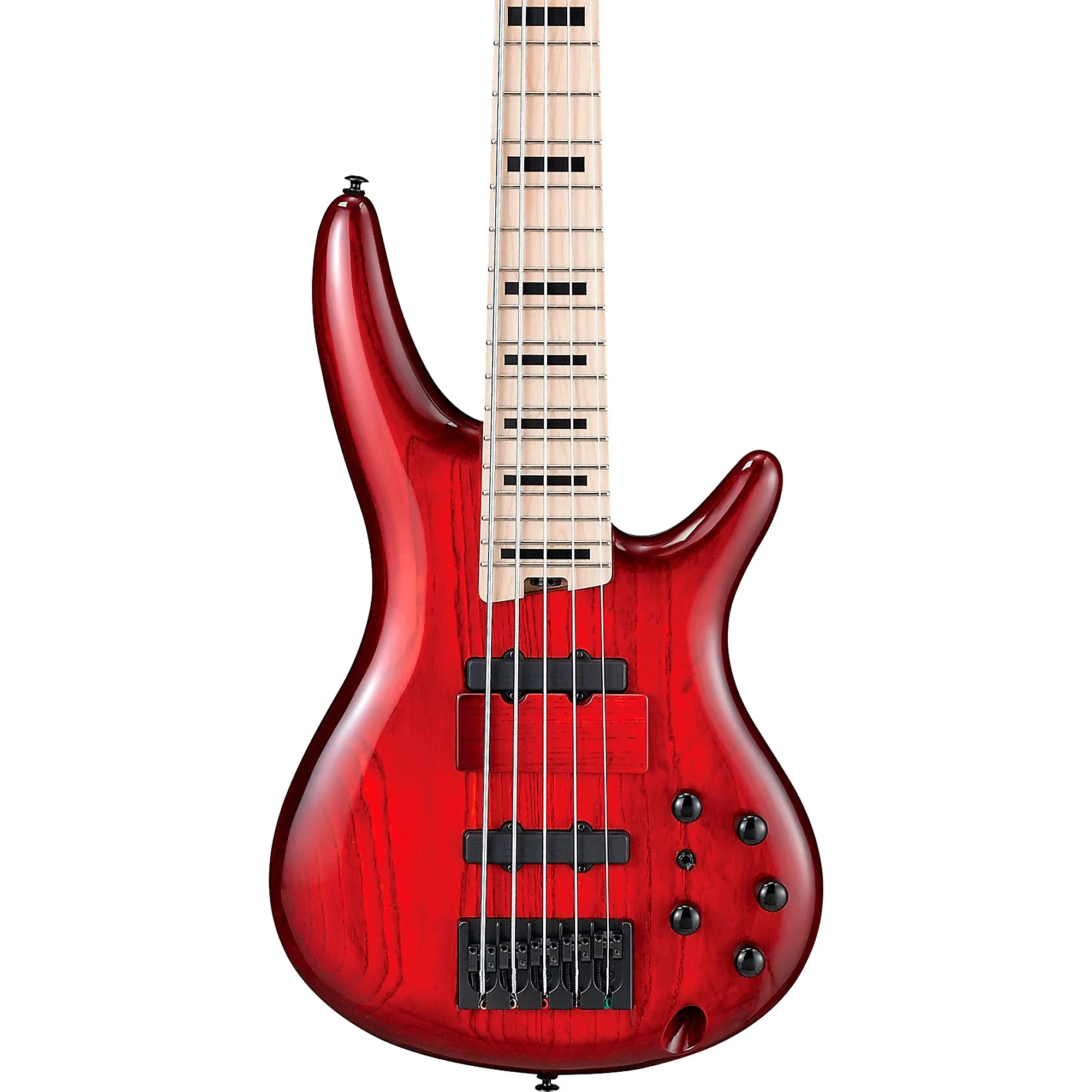 Ibanez Adam Nitti Signature Premium ANB205 Electric Bass Guitar - Transparent Wine Red Burst - Image 3