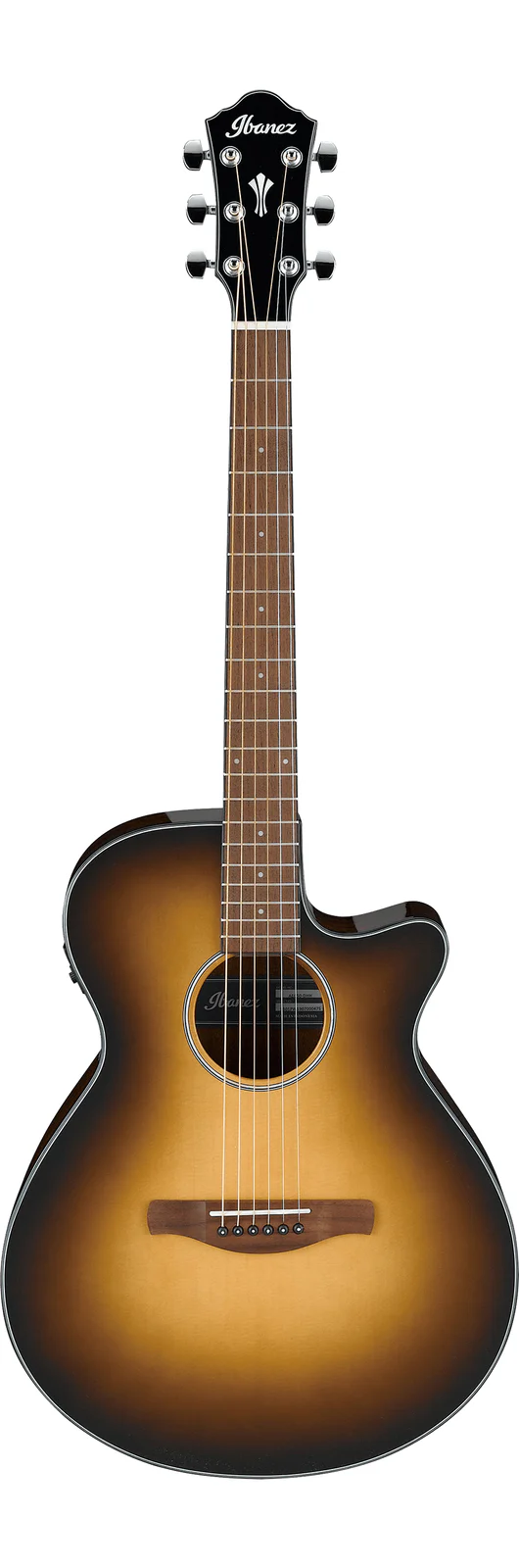 Ibanez AEG50 Acoustic-Electric Guitar - Dark Honey Burst High Gloss - Image 3