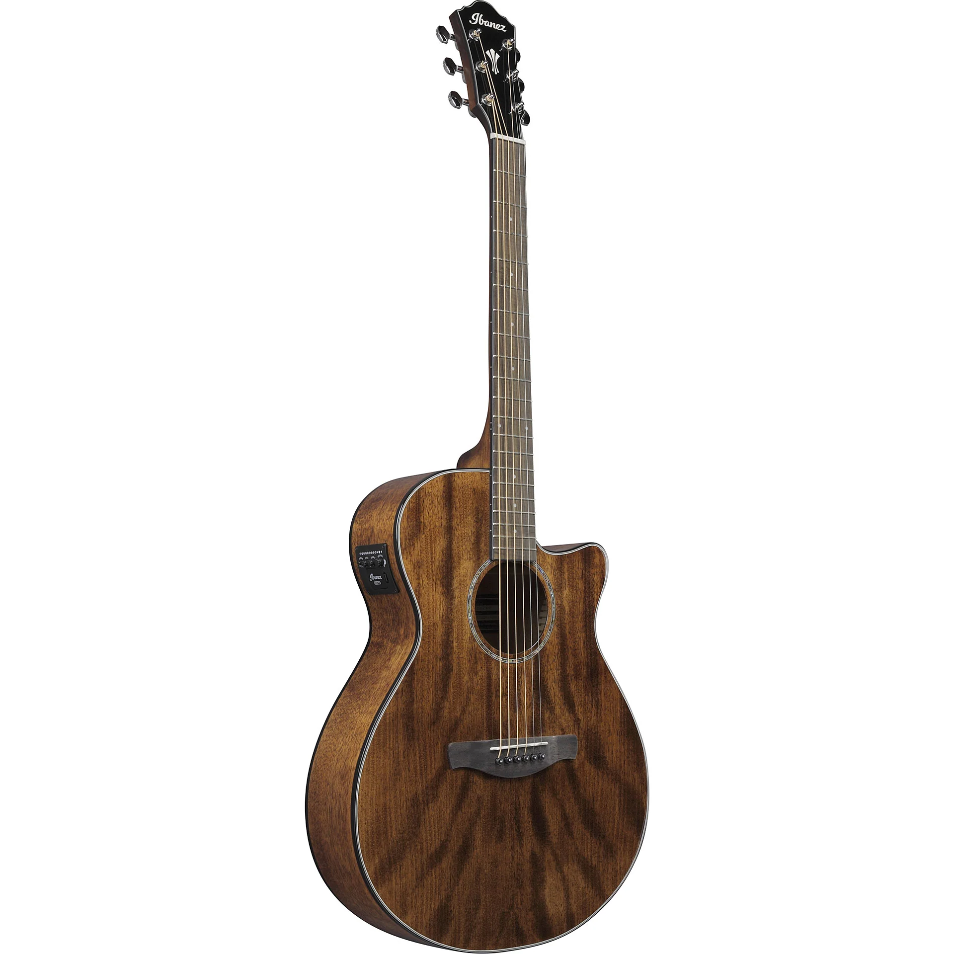 Ibanez AEG61 Acoustic-Electric Guitar - Natural Mahogany High Gloss - Image 4