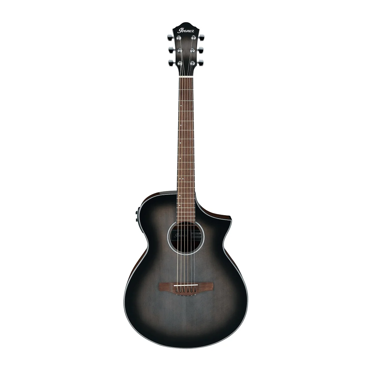 Ibanez AEWC11 Acoustic-Electric Guitar - Transparent Charcoal Burst - Image 2