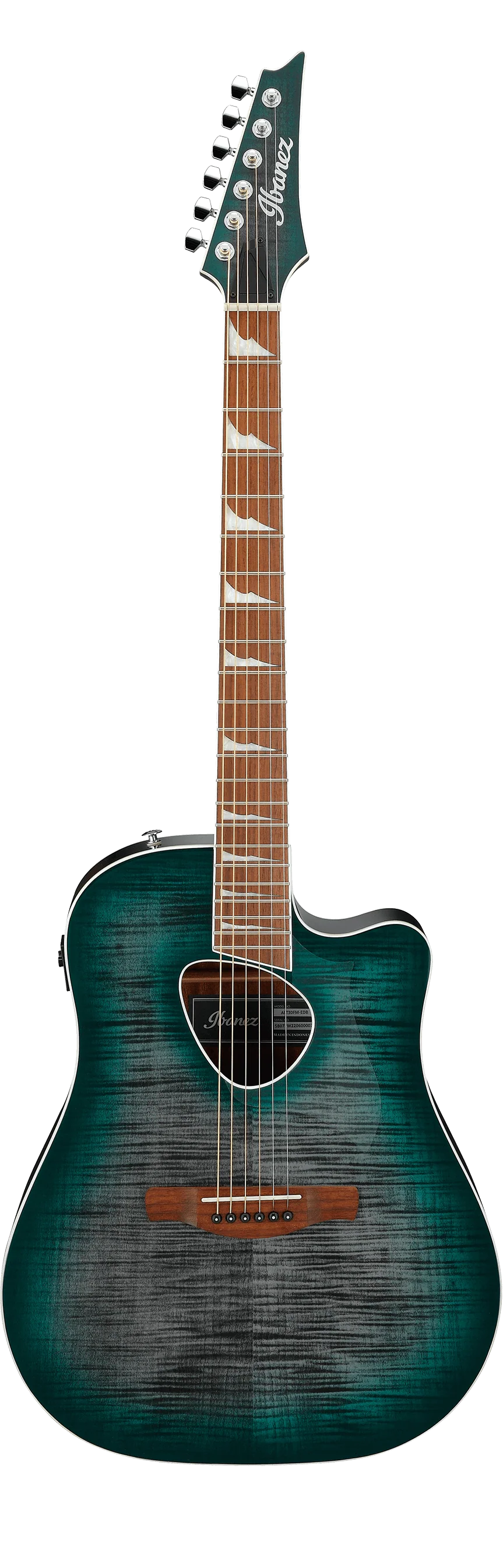 Ibanez Altstar ALT30FM Acoustic-Electric Guitar - Blue Doom Burst High Gloss - Image 2