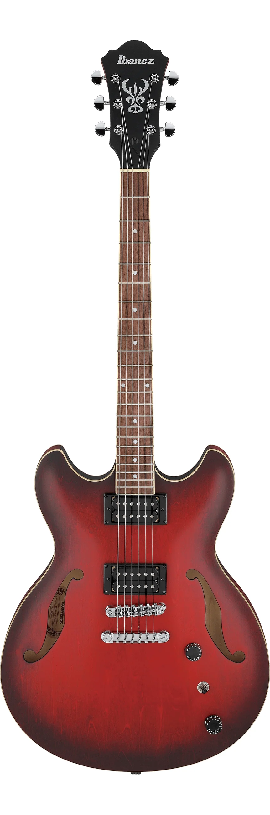 Ibanez Artcore AS53 Semi-hollowbody Electric Guitar - Sunburst Red Flat - Image 3