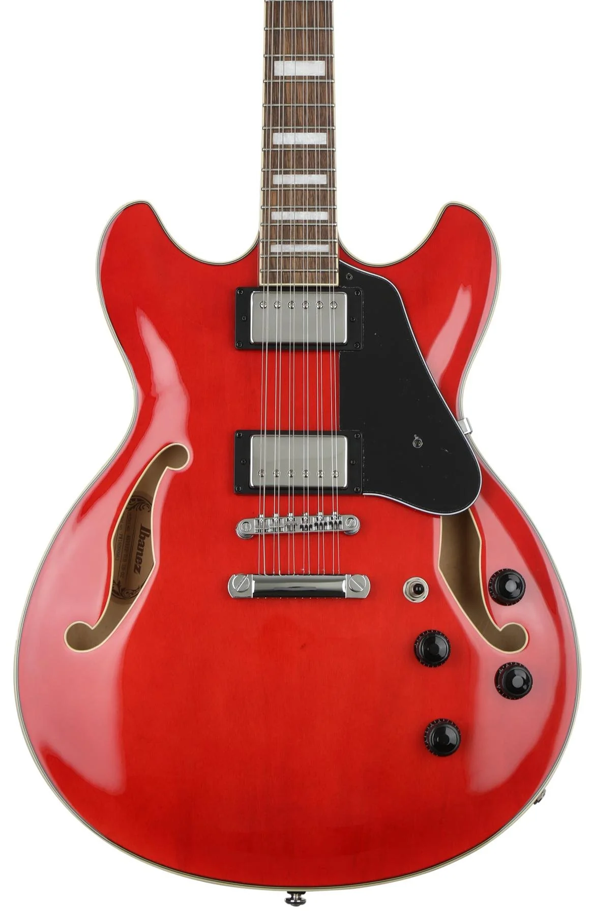 Ibanez Artcore AS7312 Semi-hollowbody Electric Guitar - Transparent Cherry Red - Image 3