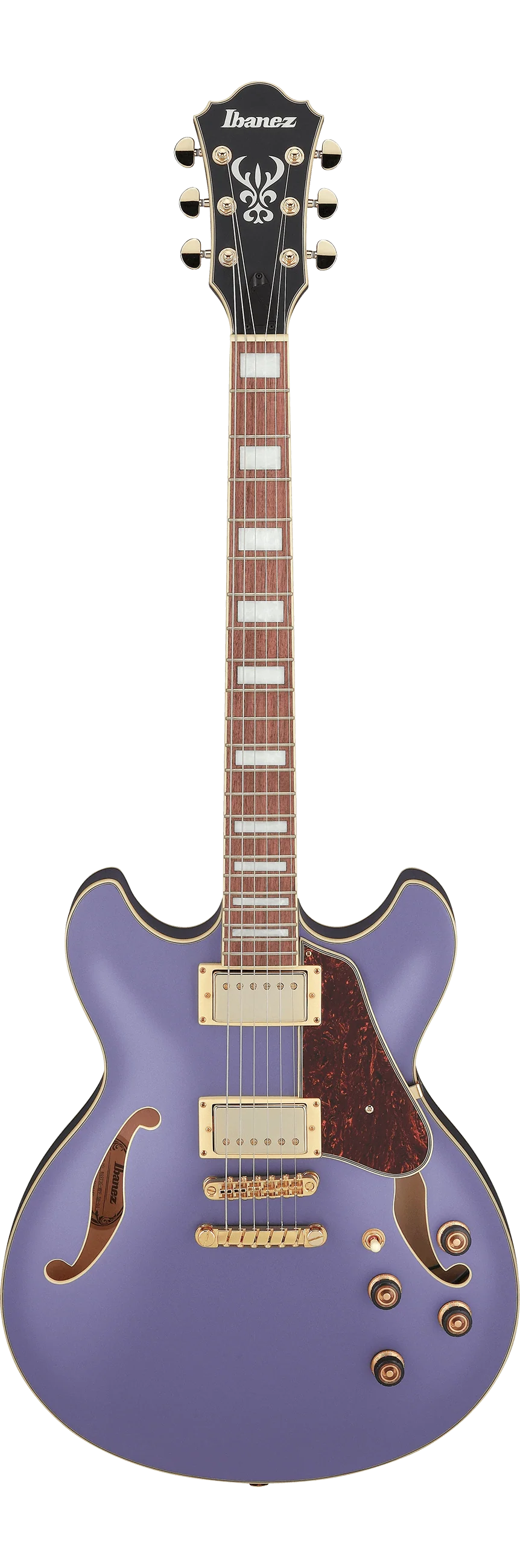Ibanez Artcore AS73G Semi-hollowbody Electric Guitar - Metallic Purple Flat - Image 4