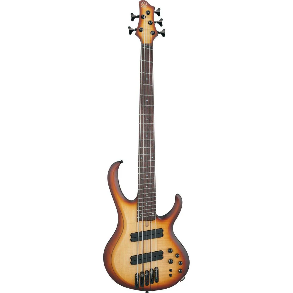 Ibanez Bass Workshop BTB705LM Electric Bass Guitar - Natural Browned Burst Flat - Image 2