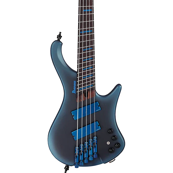 Ibanez Bass Workshop EHB5MSBSP 5-string Multi-scale Bass Guitar - Midnight Arctic Ocean Matte - Image 3