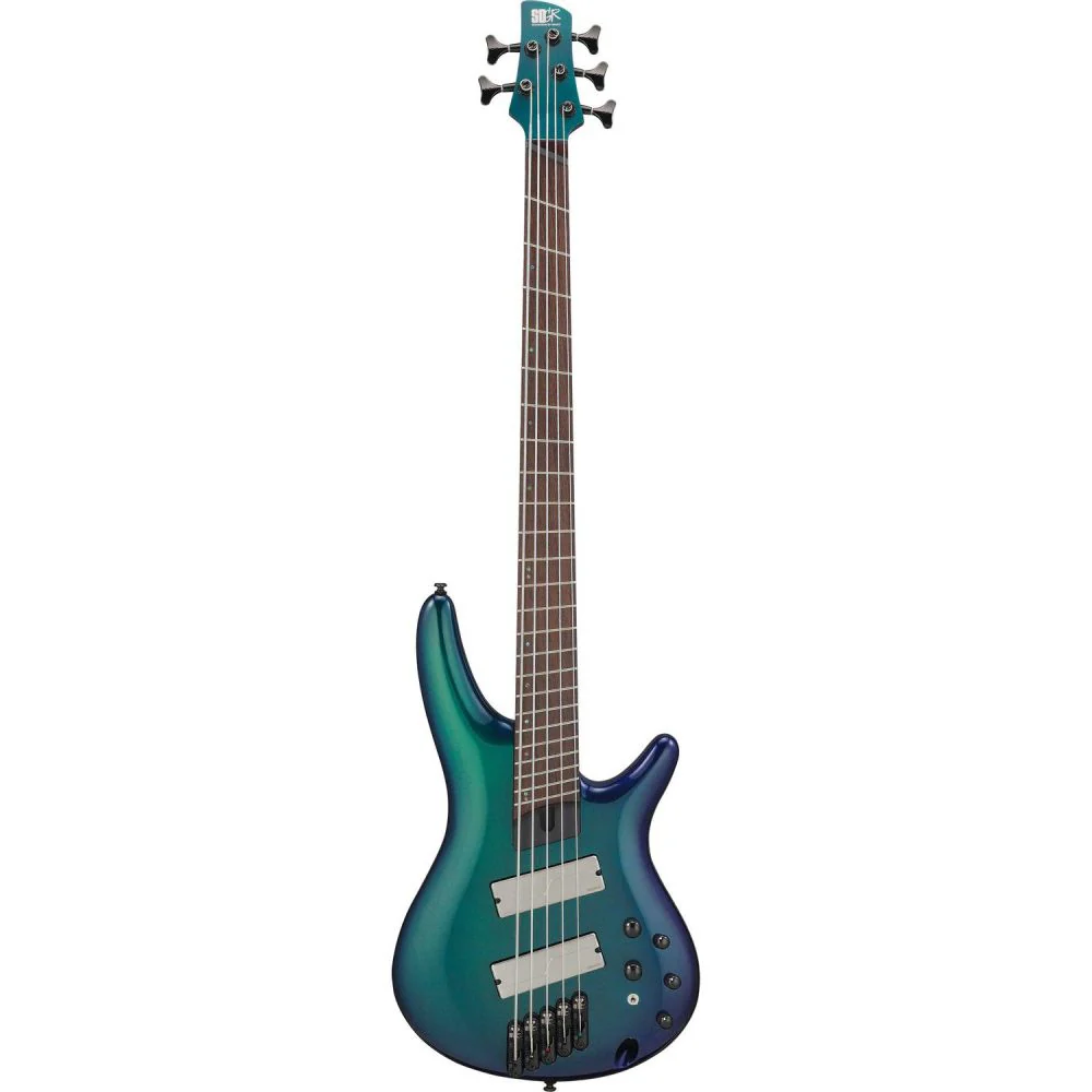 Ibanez Bass Workshop SRMS725 5-string Multi-scale Electric Bass Guitar - Blue Chameleon - Image 2
