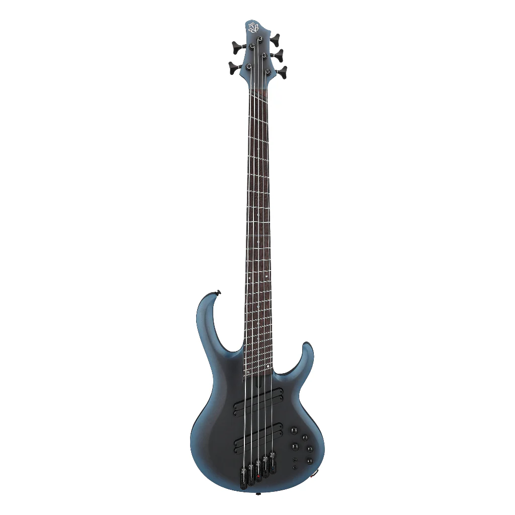 Ibanez BTB605MS Electric Bass Guitar - Midnight Arctic Ocean Matte - Image 4