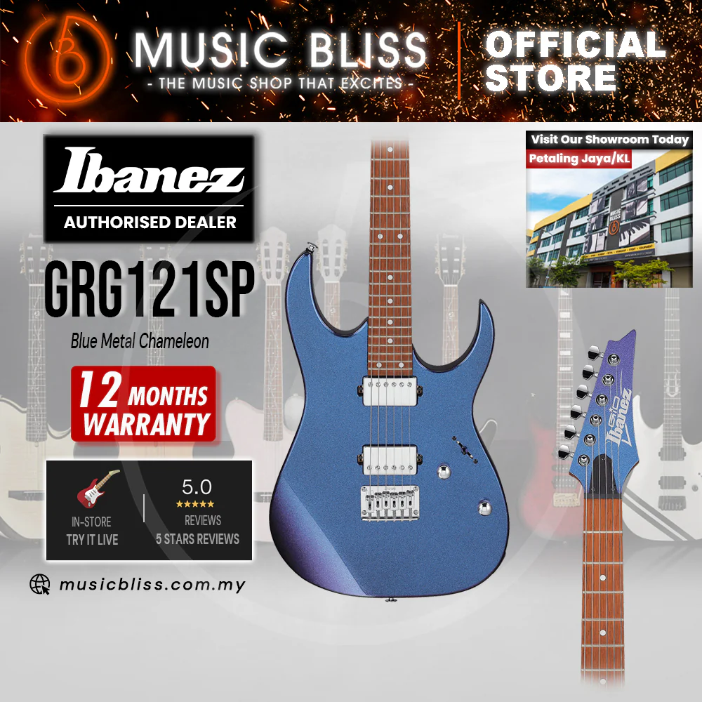 Ibanez GIO GRG121SP Electric Guitar - Blue Metal Chameleon